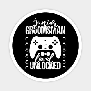 Junior Groomsman Level Unlocked Wedding Party Magnet